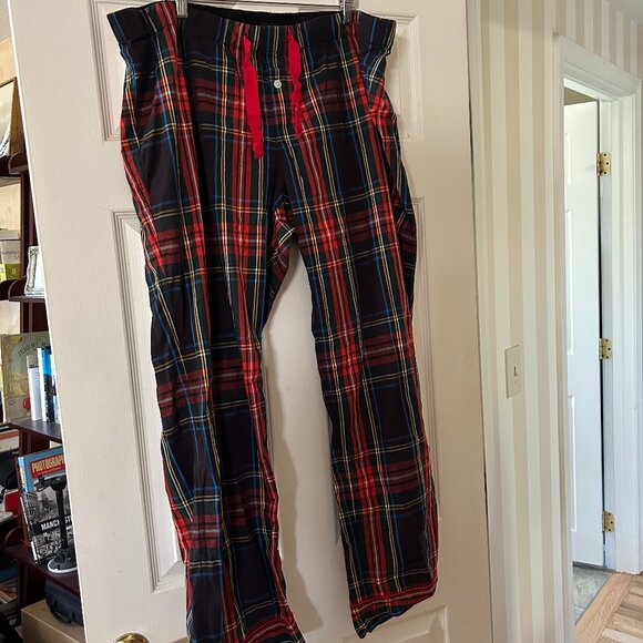 Women's J Crew Pajama Pant in Stewart Tartan Cotton Poplin - Size XXL - Picture 3 of 6